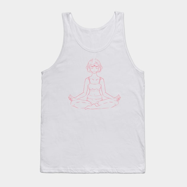 Yoga girl. Tank Top by SharandinaArt